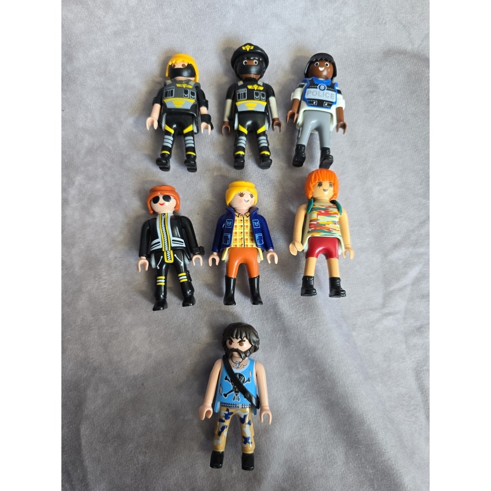 Lot Of 7 Various Playmobil Figures